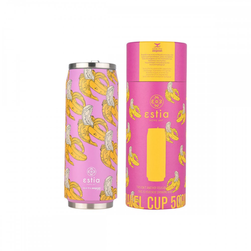 Θερμός travel cup "BANANA SWIRL" Save the Aegean  500ml