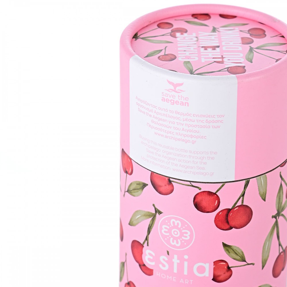 Θερμός travel cup "CHERRY ROSE" Save the Aegean 500ml