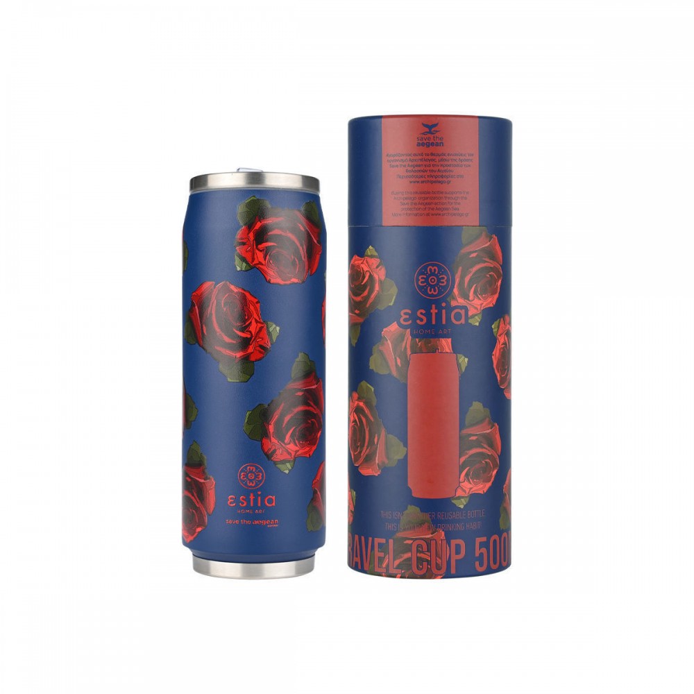 Θερμός travel cup "ELECTRIC ROSES " Save the Aegean 500ml