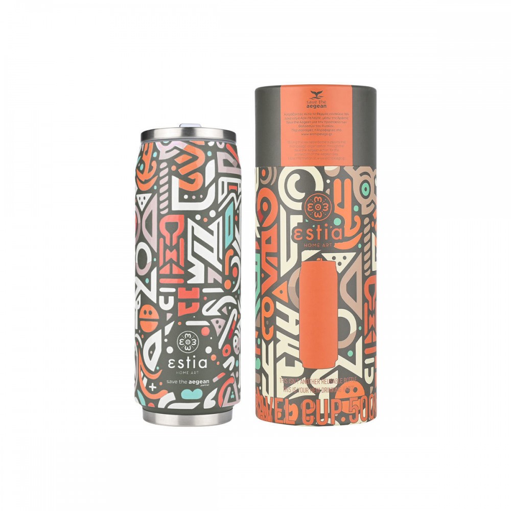 Θερμός travel cup "GEOVIVID " Save the Aegean 500ml