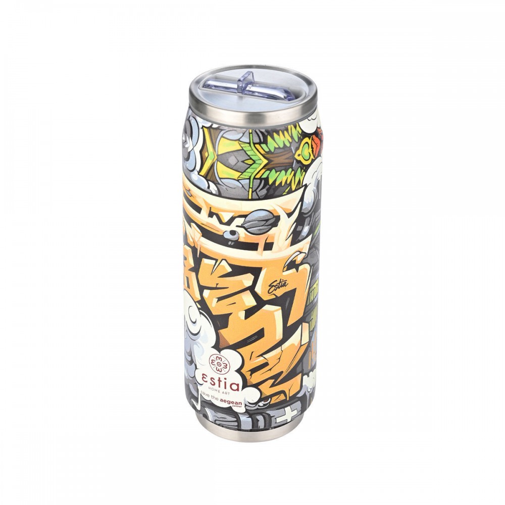 Θερμός travel cup "GRAFFITI RHYTHM " Save the Aegean 500ml345