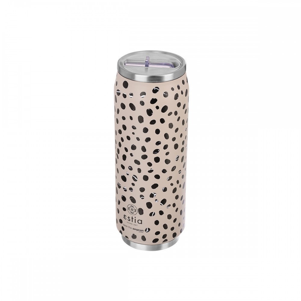 Θερμός travel cup "LEOPARD TAUPE " Save the Aegean 500ml