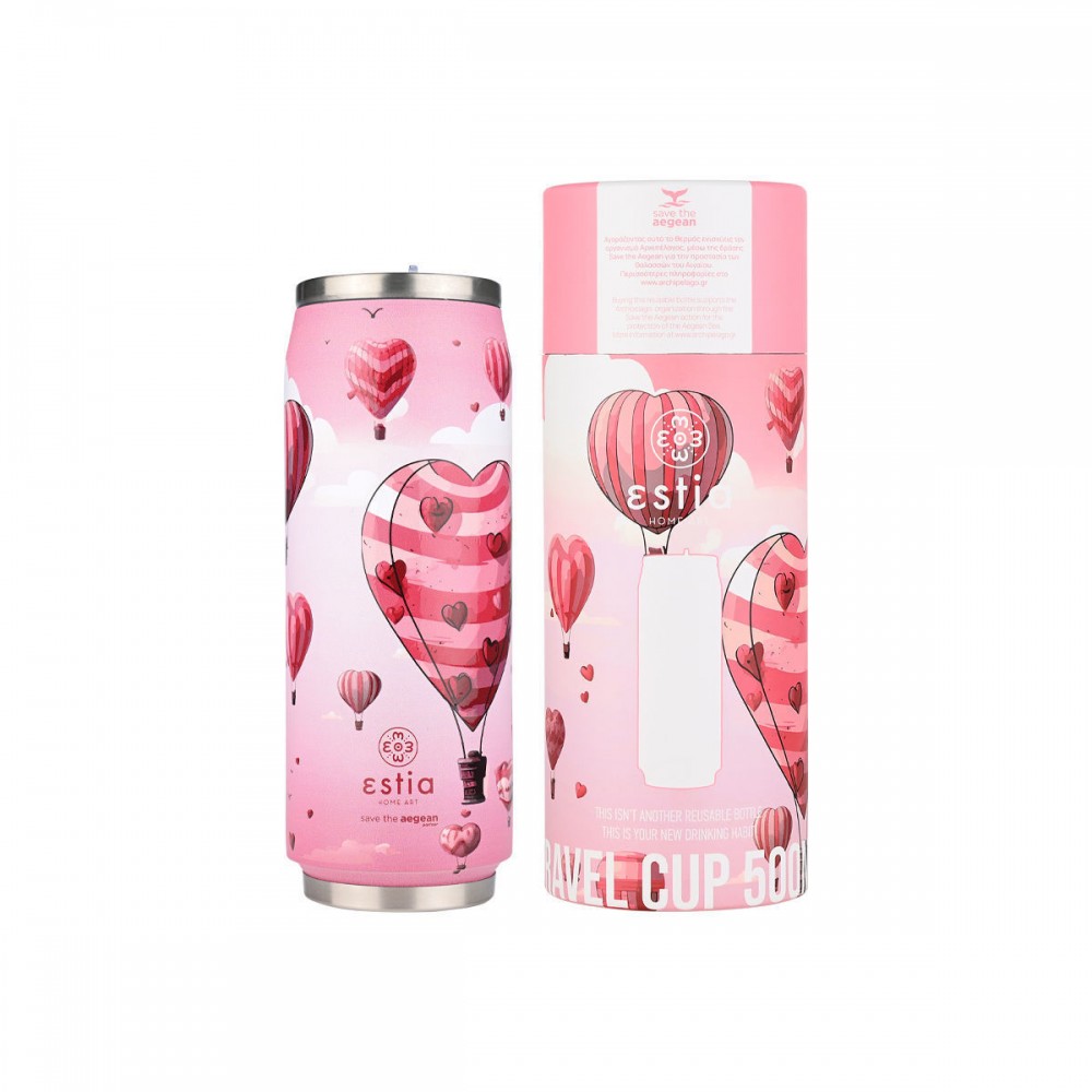 Θερμός travel cup "LOVE ASCEND " Save the Aegean 500ml