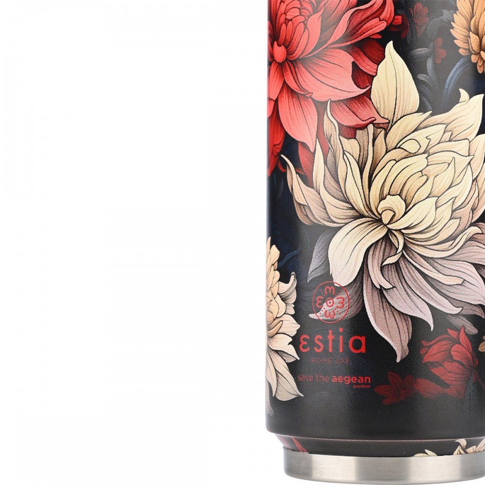Θερμός travel cup "MIDNIGHT BLOSSOM" Save the Aegean 500ml