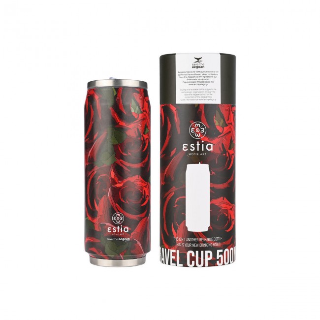 Θερμός travel cup "TWILIGHT ROSE" Save the Aegean 500ml