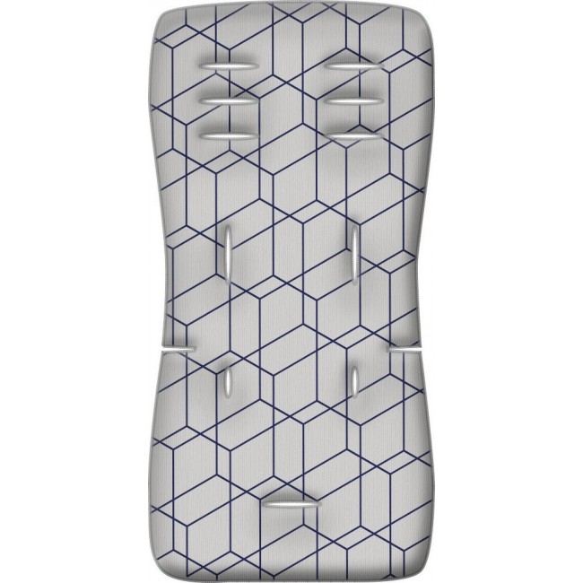 Στρώμα καροτσιού "MEMORY FOAM" honeycomb grey