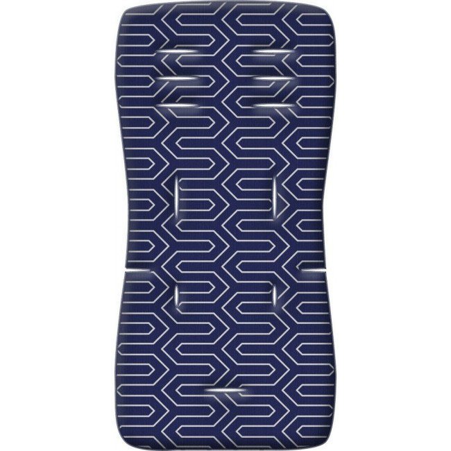 Στρώμα καροτσιού "MEMORY FOAM" maze blue