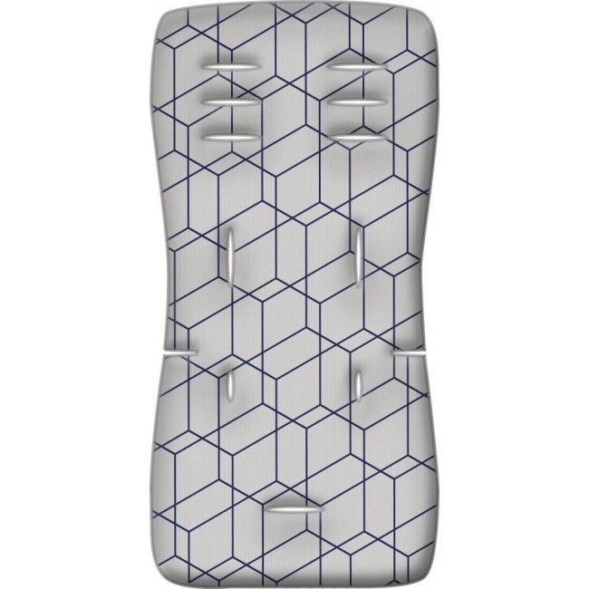 Στρώμα καροτσιού "3D FIBER" honeycomb grey