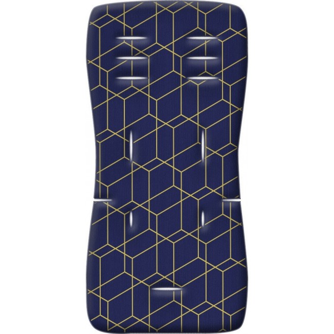 Στρώμα καροτσιού "3D FIBER" honeycomb blue