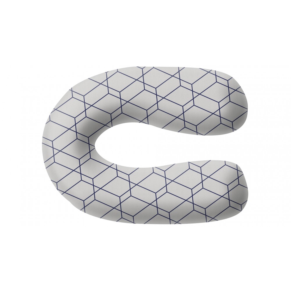 Μαξιλάρι θηλασμού "STANDARD" honeycomb grey