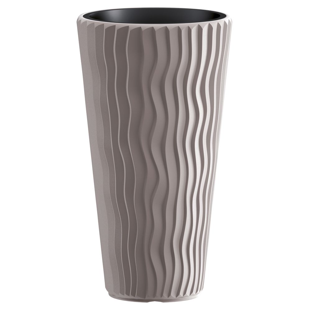 Κασπώ "SANDY SLIM" από πλαστικό σε μπεζ χρώμα Φ40x71