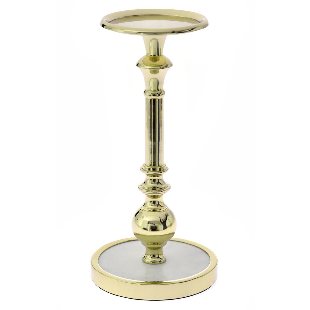 Κηροπήγειο από μέταλλο σε χρυσό χρώμα Φ11x22
