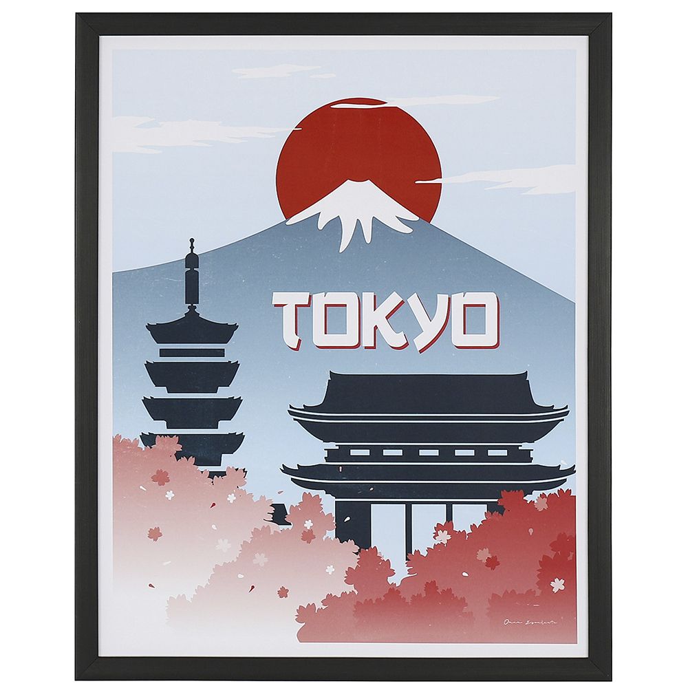 Πίνακας ρετρό τυπωμένος σε καμβά πολύχρωμος 40x50