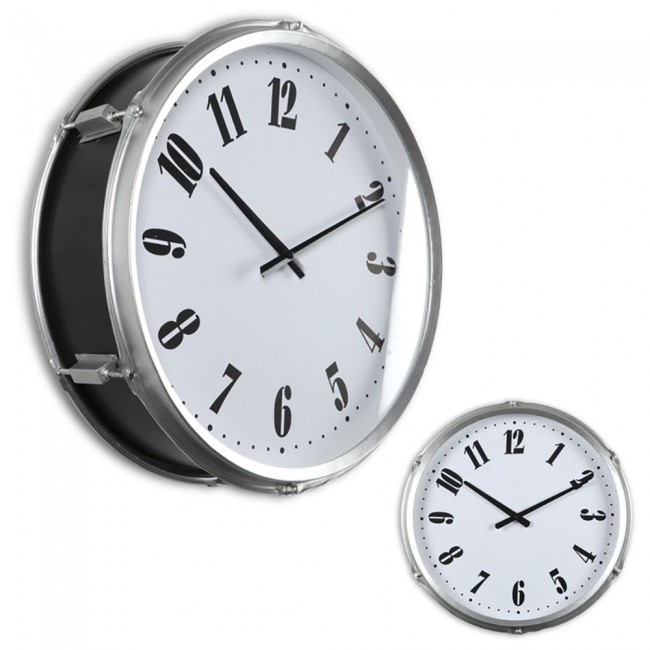 Ρολόι τοίχου μεταλλικό Φ50x16