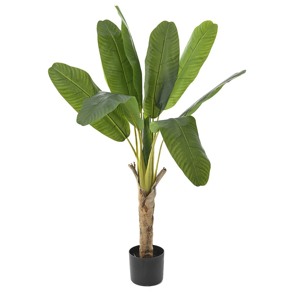 Δέντρο μπανανιά τεχνητό σε μαύρη πλαστική γλάστρα