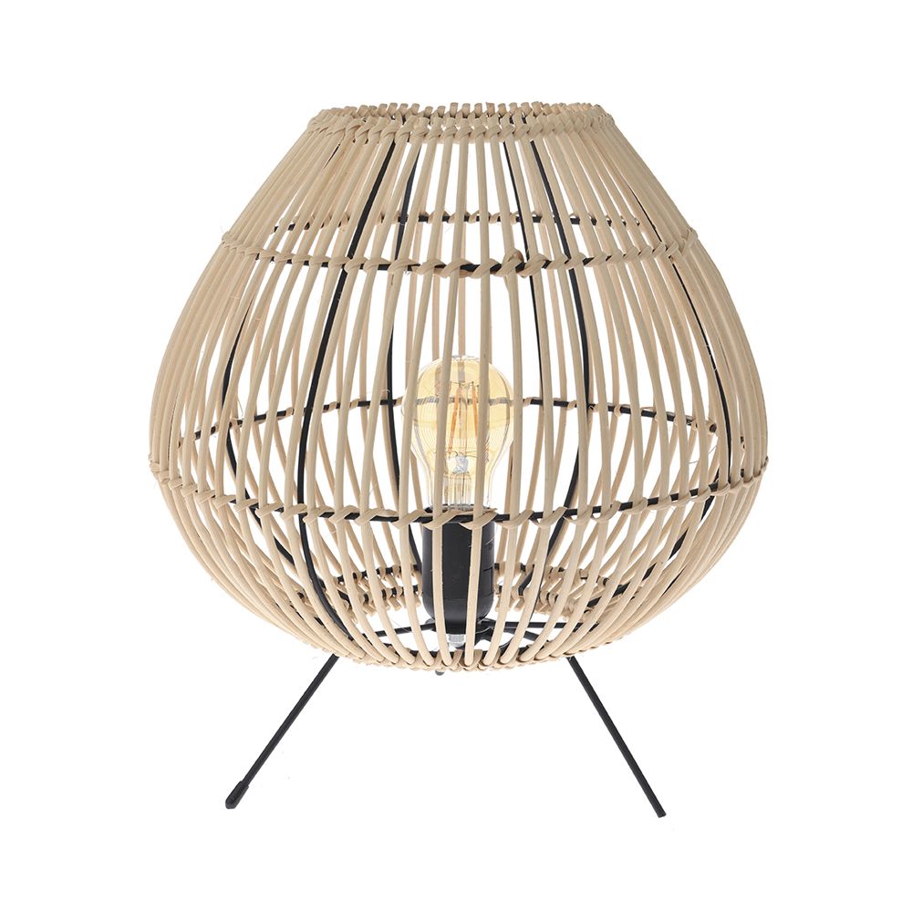 Φωτιστικό επιτραπέζιο rattan σε χρώμα φυσικό Φ31x33
