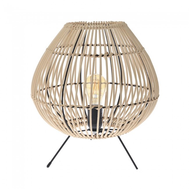 Φωτιστικό επιτραπέζιο rattan σε χρώμα φυσικό Φ31x33