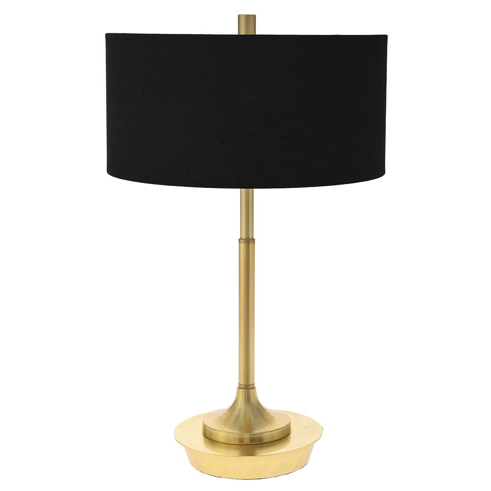 Φωτιστικό επιτραπέζιο από μέταλλο σε χρώμα χρυσό/μαύρο 30x48