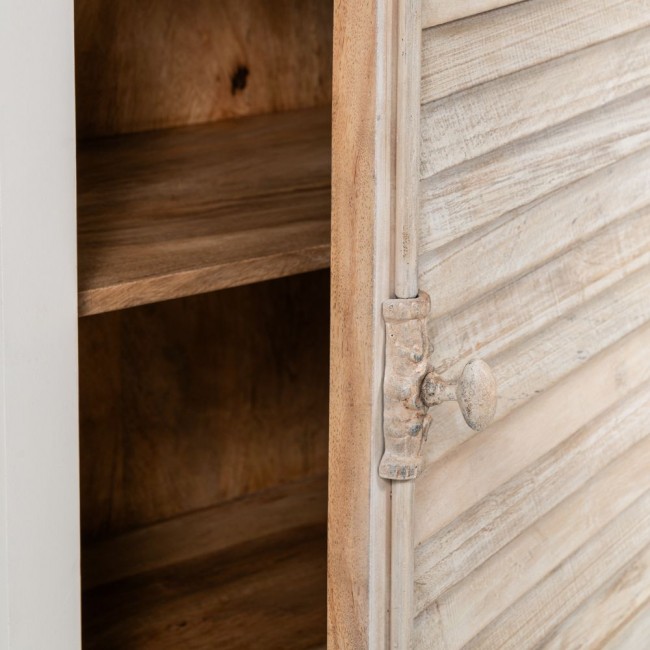 Βιτρίνα από φύλο σε χρώμα μπεζ/λευκό 75x45x200