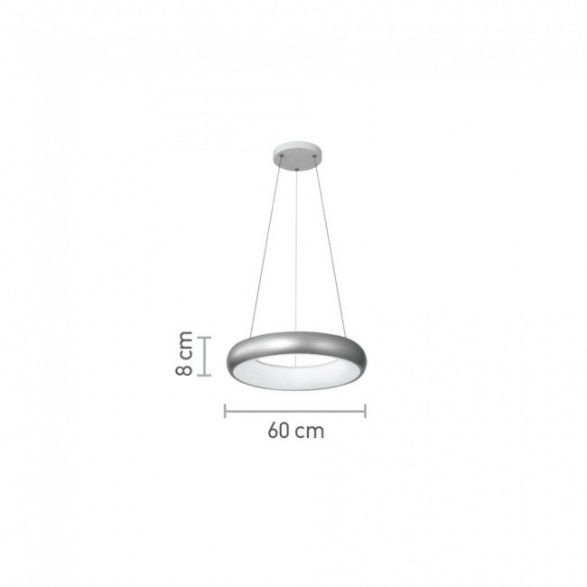 Φωτιστικό led ακρυλικό σε χρυσό χρώμα Φ60