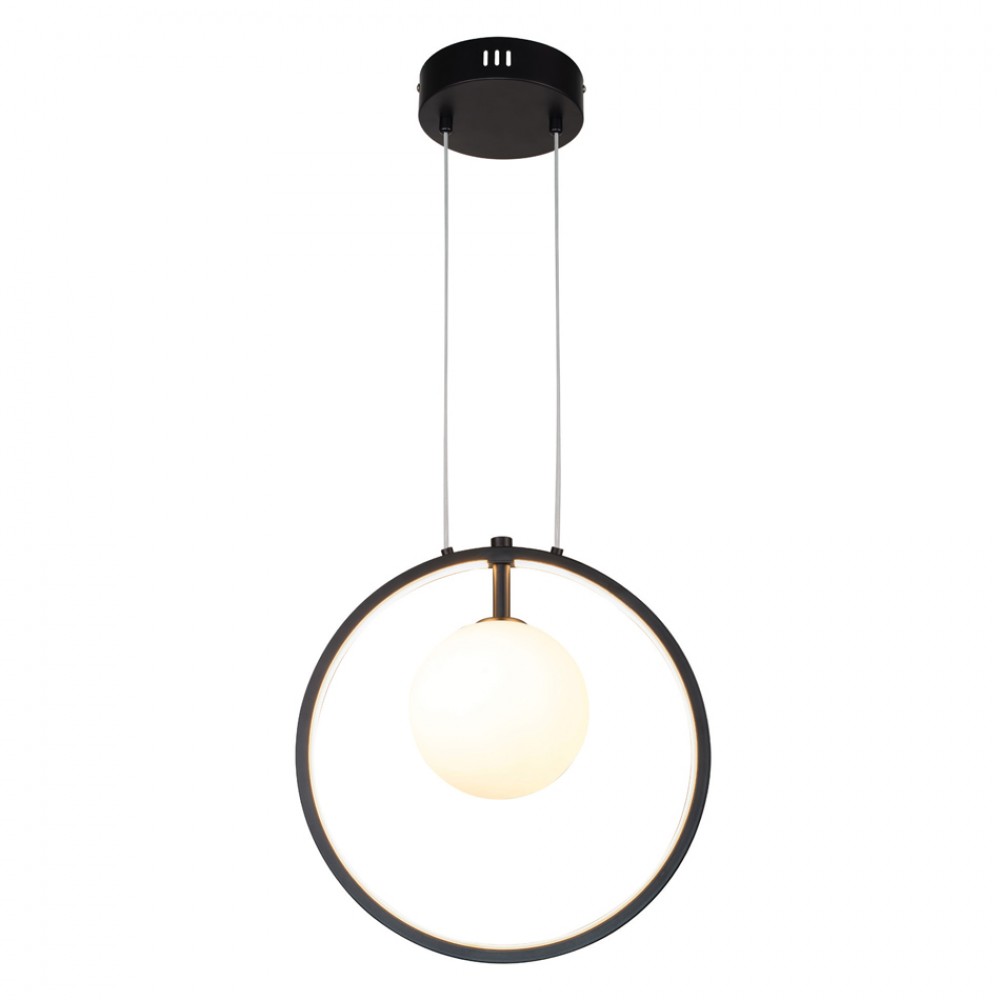 InLight Κρεμαστό φωτιστικό LED 14W 3000K και 1XG9 σε μαύρο