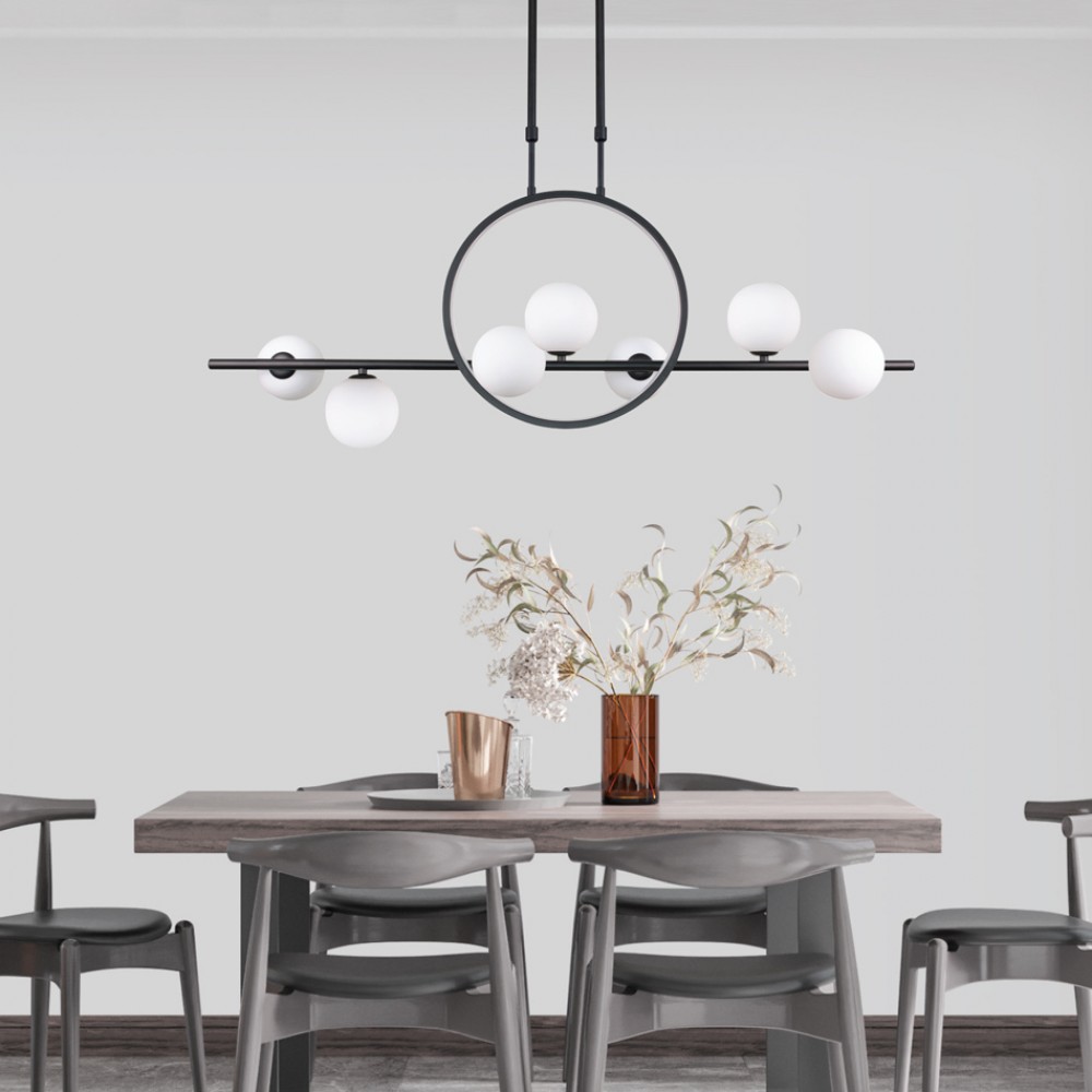 InLight Κρεμαστό φωτιστικό LED 14W 3000K και 7XG9 σε μαύρο