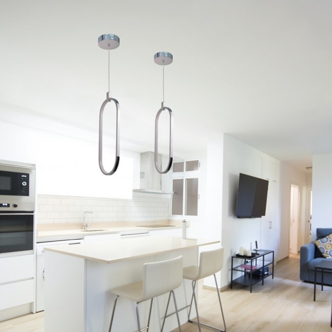 InLight Κρεμαστό φωτιστικό LED 14W 3000K σε χρώμιο απόχρωση