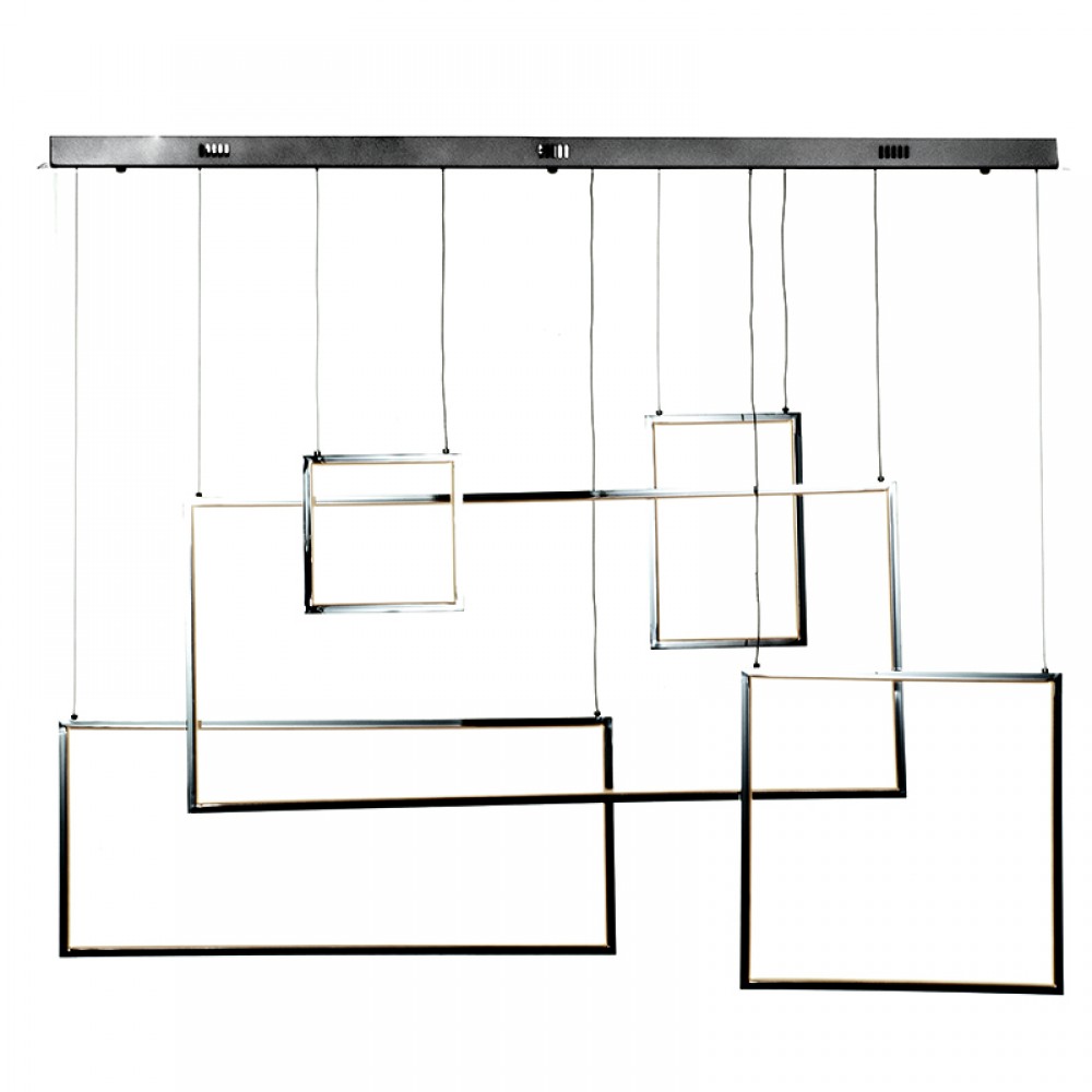 Φωτιστικό led από αλουμίνιο σε ασημί χρώμα 131x150