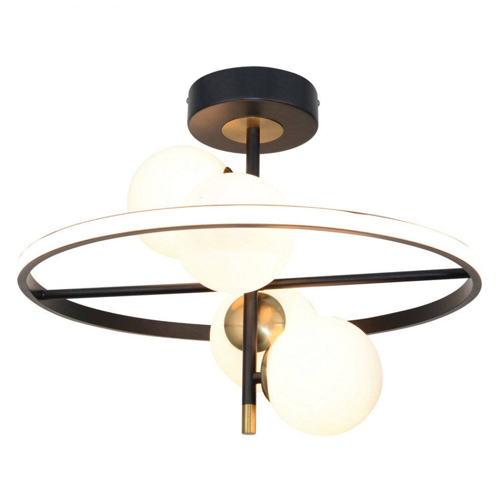 InLight Κρεμαστό φωτιστικό LED 20W 3000K και 4XG9 σε μαύρο