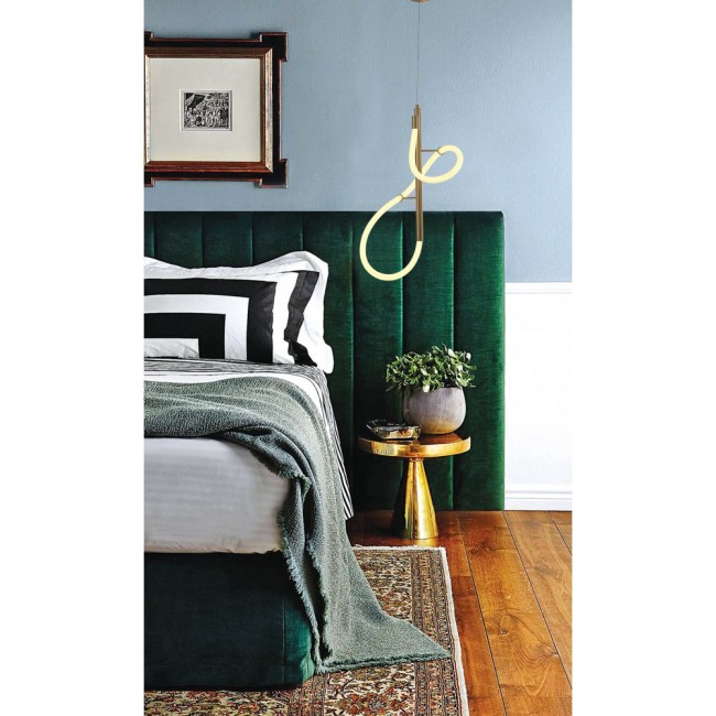 Φωτιστικό led από μέταλλο σε χρυσό χρώμα 65x30