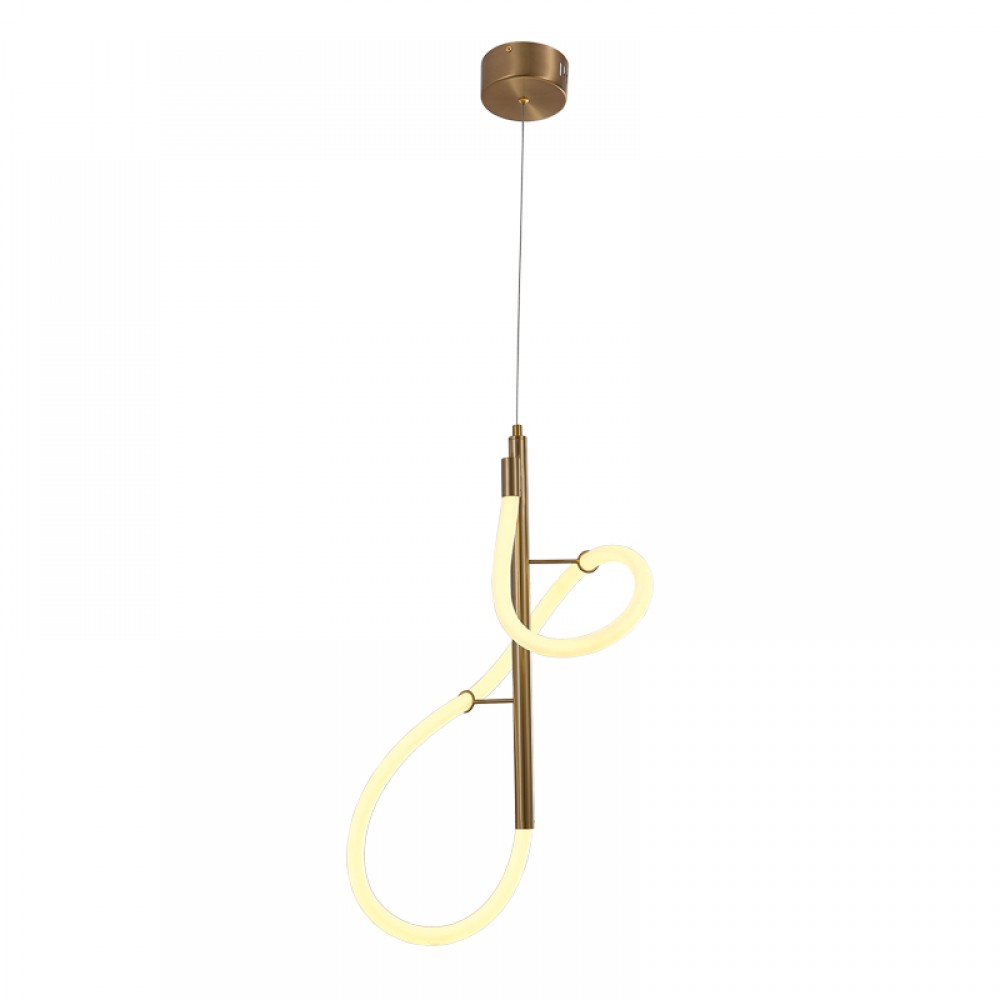 Φωτιστικό led από μέταλλο σε χρυσό χρώμα 65x30