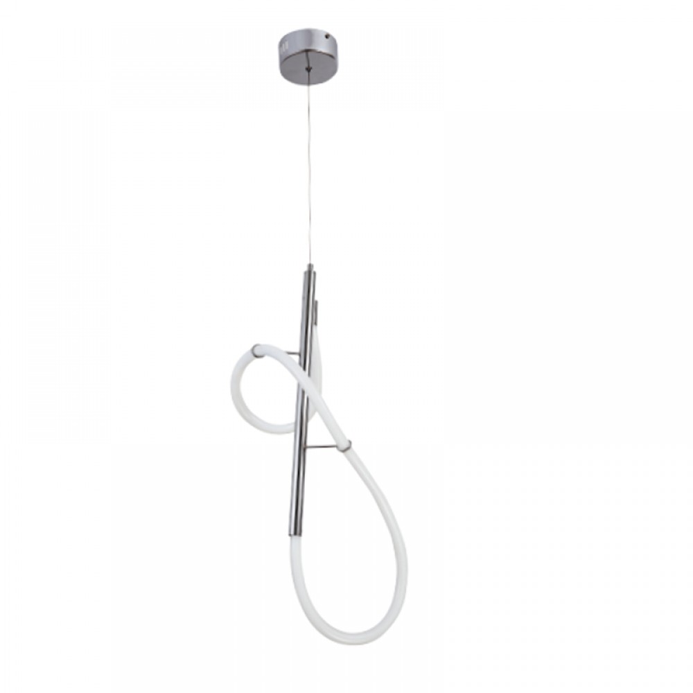 Φωτιστικό led από μέταλλο σε ασημί χρώμα 65x30