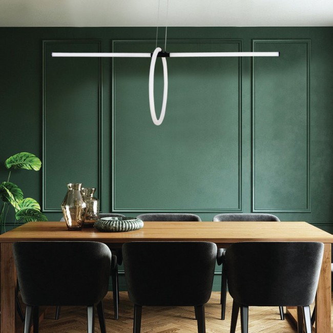 Φωτιστικό led ράγα από μέταλλο σε μαύρο χρώμα 120x40