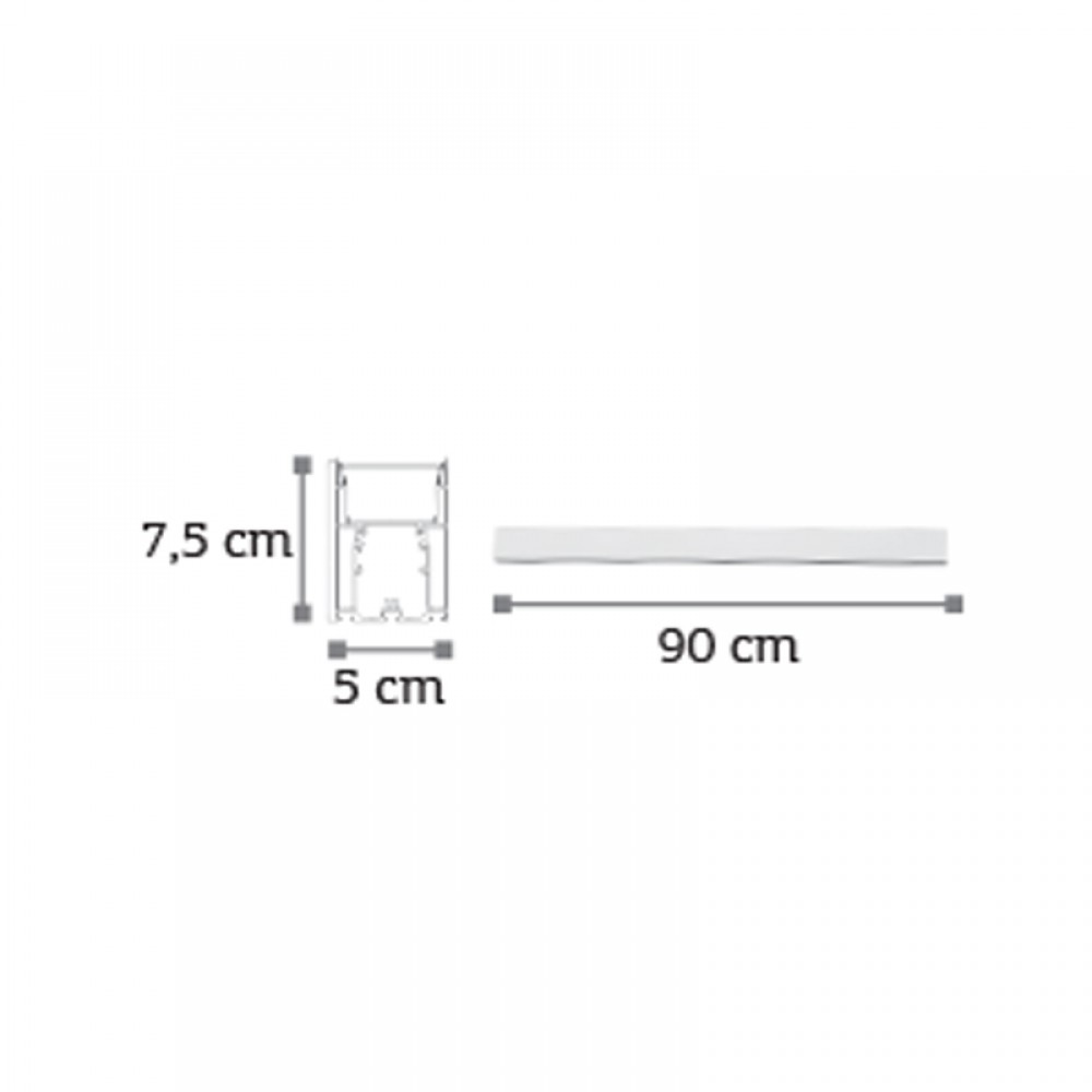 Φωτιστικό led από αλουμίνιο σε λευκό χρώμα 4000Κ