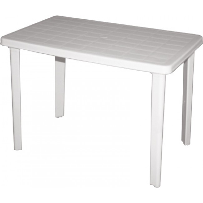 Τραπέζι "ΠΑΤΜΟΣ" πλαστικό σε λευκό χρώμα 110x70x74
