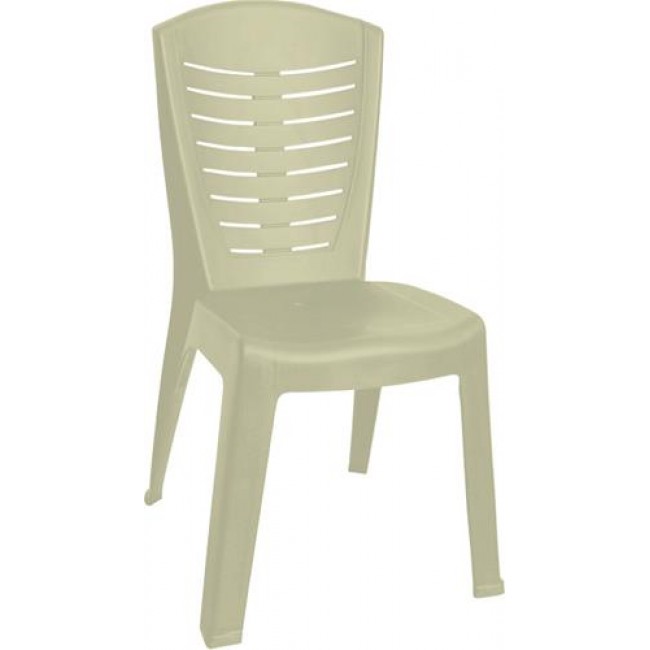 Καρέκλα "ΚΛΕΟΠΑΤΡΑ" πλαστική σε μπεζ χρώμα 50x53x89