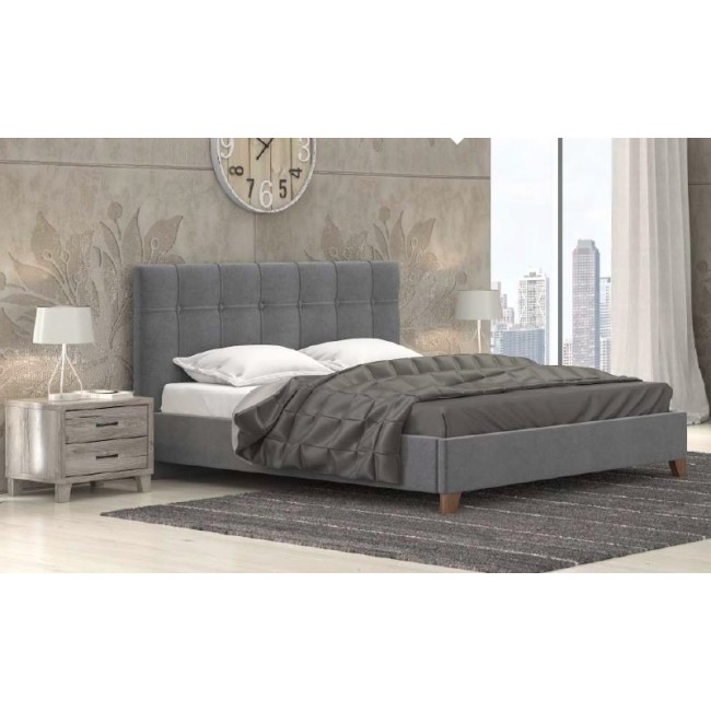 Κομοδίνο "ΝΟ5" σε σταχτί χρώμα 54x44.5x48