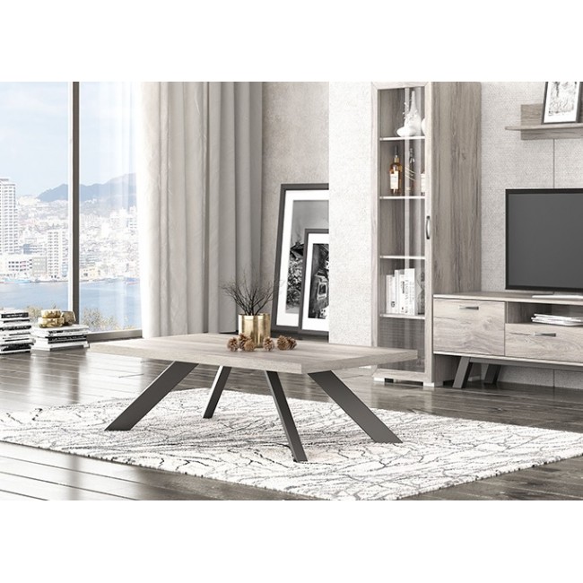 Τραπέζι σαλονιού "ΝΟ14" σε σταχτί χρώμα 120x70x42