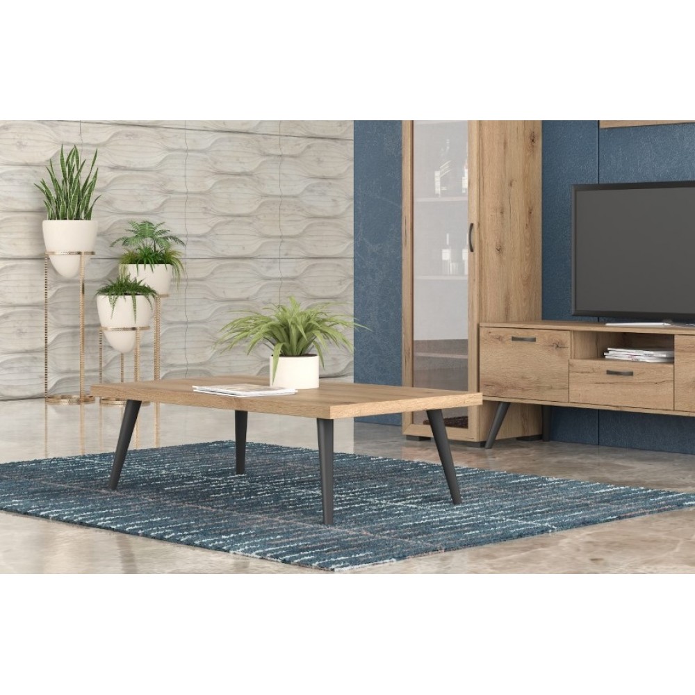 Τραπέζι σαλονιού "ΝΟ20" σε μελί χρώμα 120x70x43