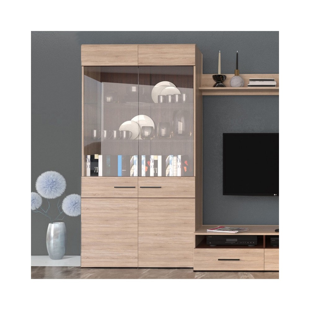 Βιτρινά "SOLO" σε χρώμα bardolino-βέγγε 100x41x197