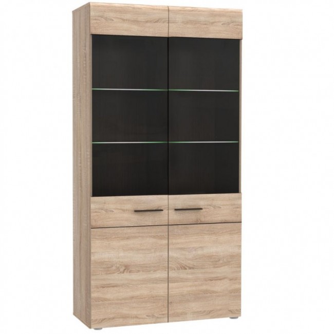 Βιτρινά "SOLO" σε χρώμα bardolino-βέγγε 100x41x197