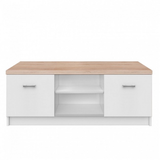 Έπιπλο TV χρώματος sonoma-λευκό 120x42x46