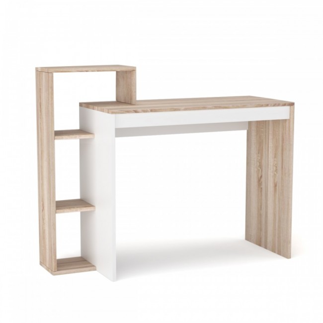 Γραφείο "110" σε χρώμα σονόμα-λευκό 110x40x90