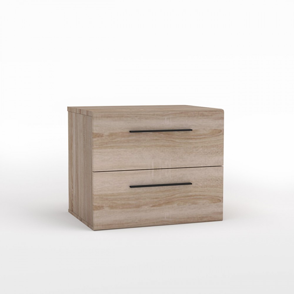 Κομοδίνο "SOLO" σε χρώμα σονόμα-βέγγε 45x35x38,5