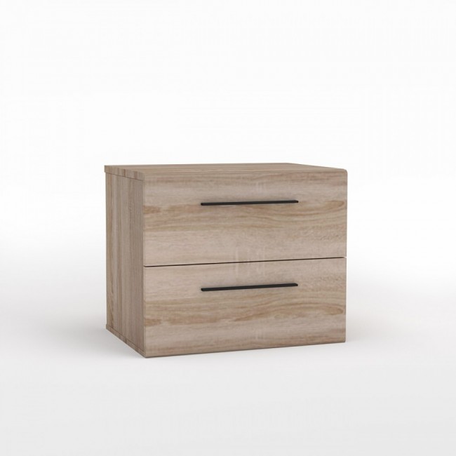 Κομοδίνο "SOLO" σε χρώμα σονόμα-βέγγε 45x35x38,5