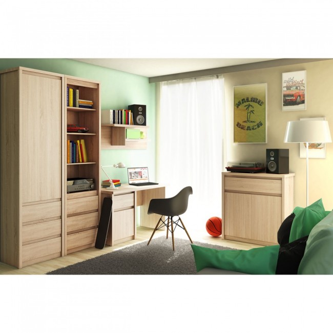 Ραφιέρα "NORTON" σε σονόμα-δρυς 57x40x210