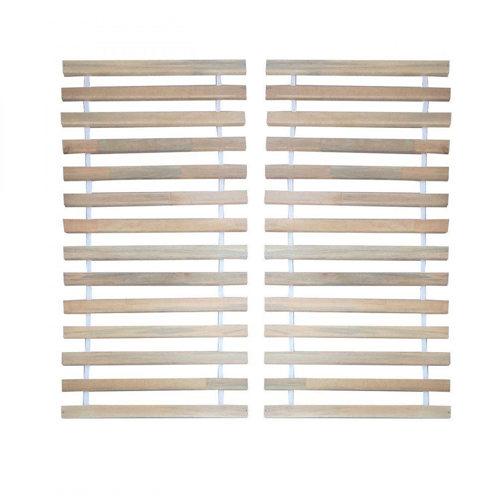 Κρεβάτι "RICO" με κομοδίνο και συρτάρια σε σονόμα-λευκό 166x205x86