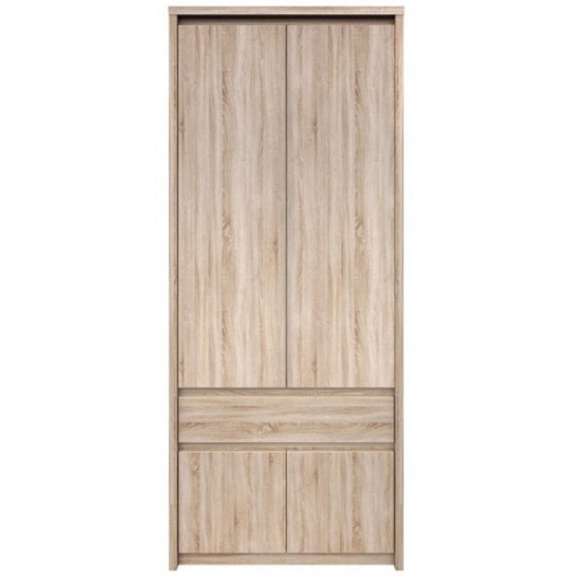 Ντουλάπα "NORTON" δίφυλλη σε χρώμα σονόμα-δρυς 88x55x210