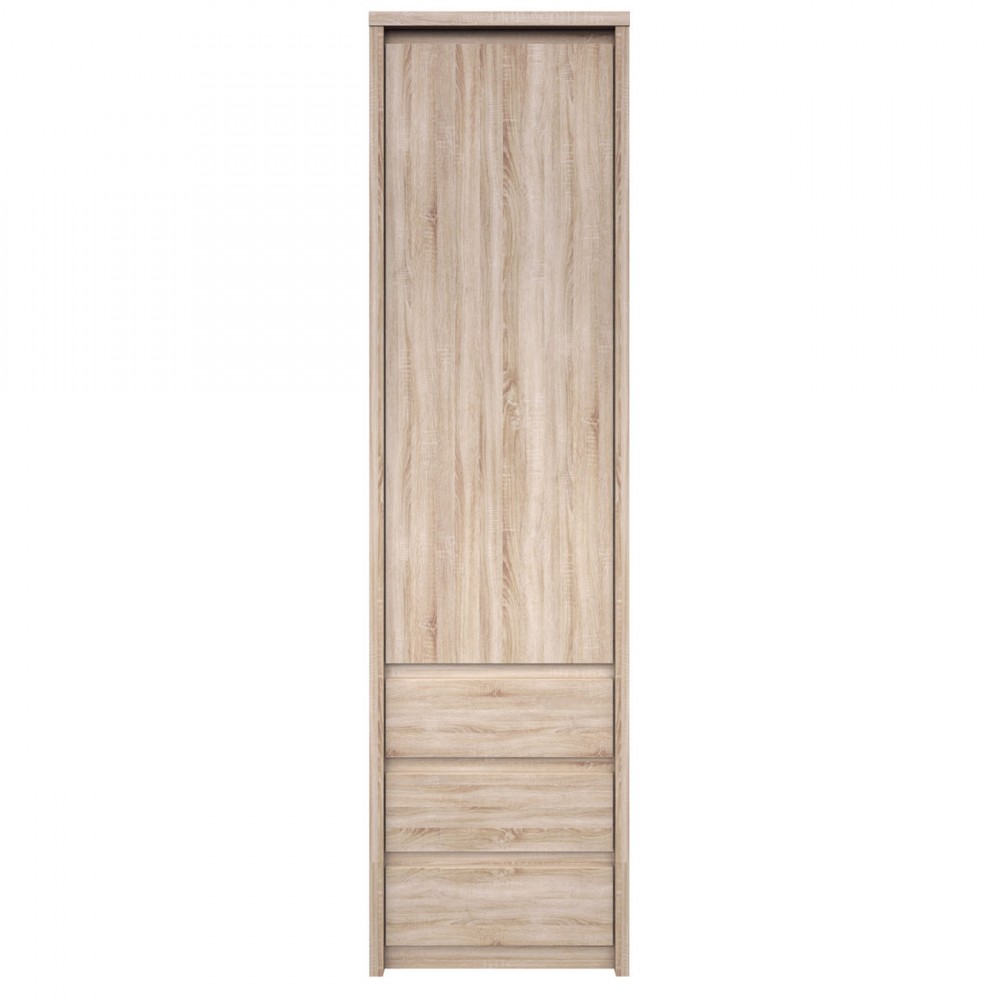 Ντουλάπα "NORTON" μονόφυλλη σε χρώμα σονόμα-δρυς 57x40x210