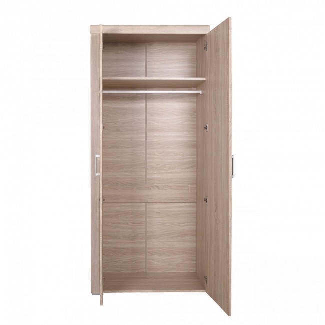 Ντουλάπα "DAMIS" δίφυλλη σε χρώμα σονόμα-δρυς 90.5x55x203